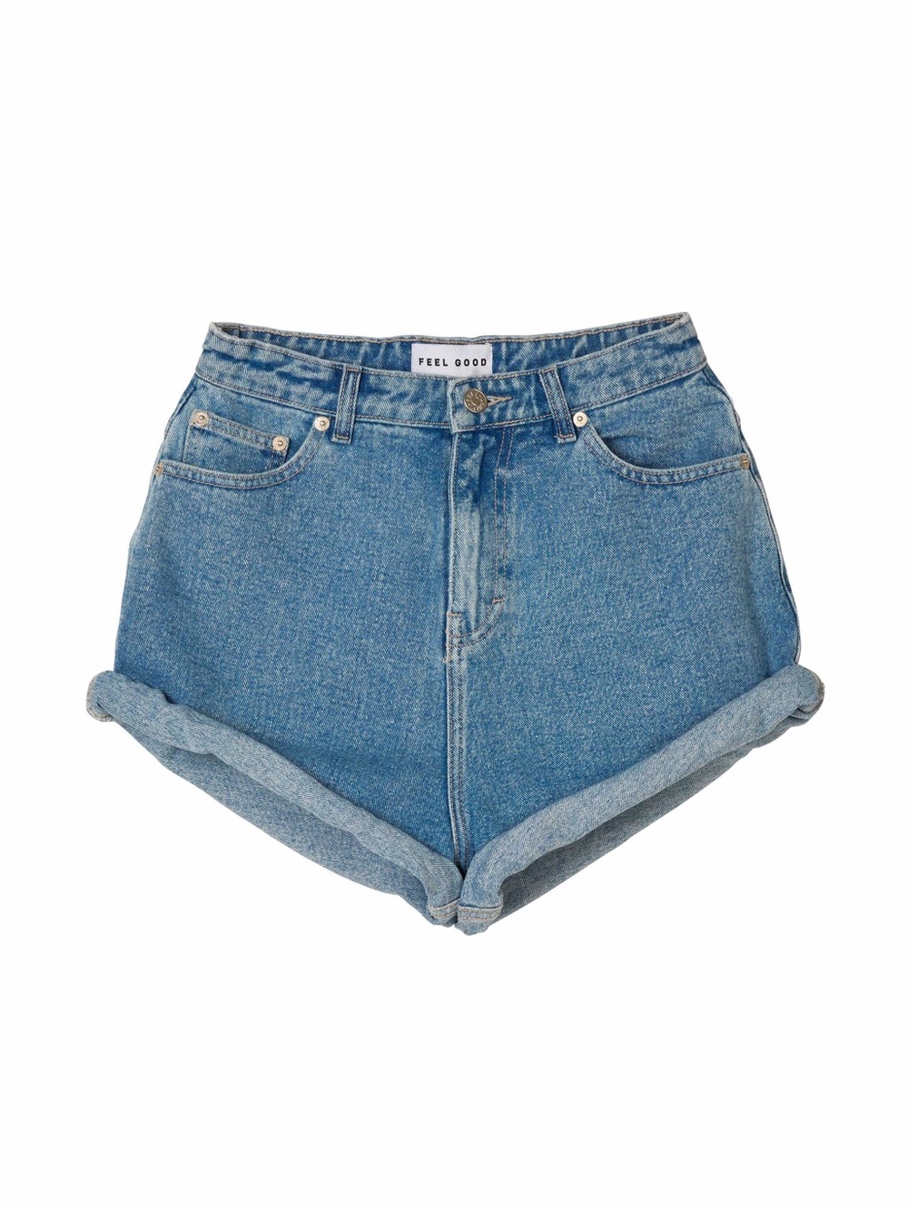 ROLL UP SHORTS in MEDIUM BLUE